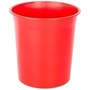 OLEF PAPELERA PLASTICO OPACO 16L ROJO POPRO